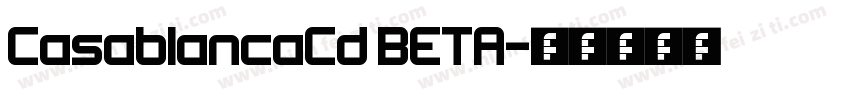 CasablancaCd BETA字体转换